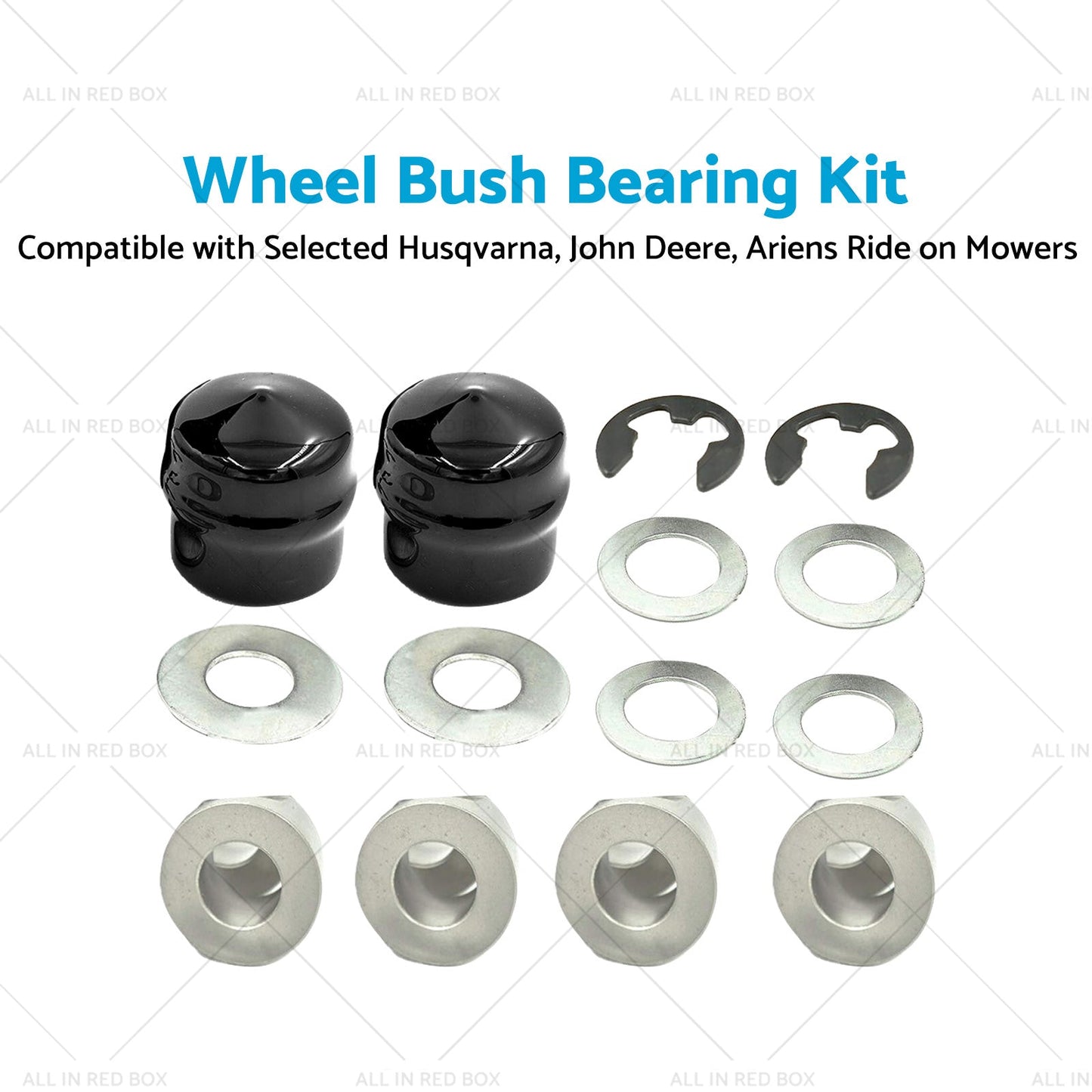 Front Wheel Bush Bearing Kit Suitable for Husqvarna 532 00 9040 Ride on Mower-3
