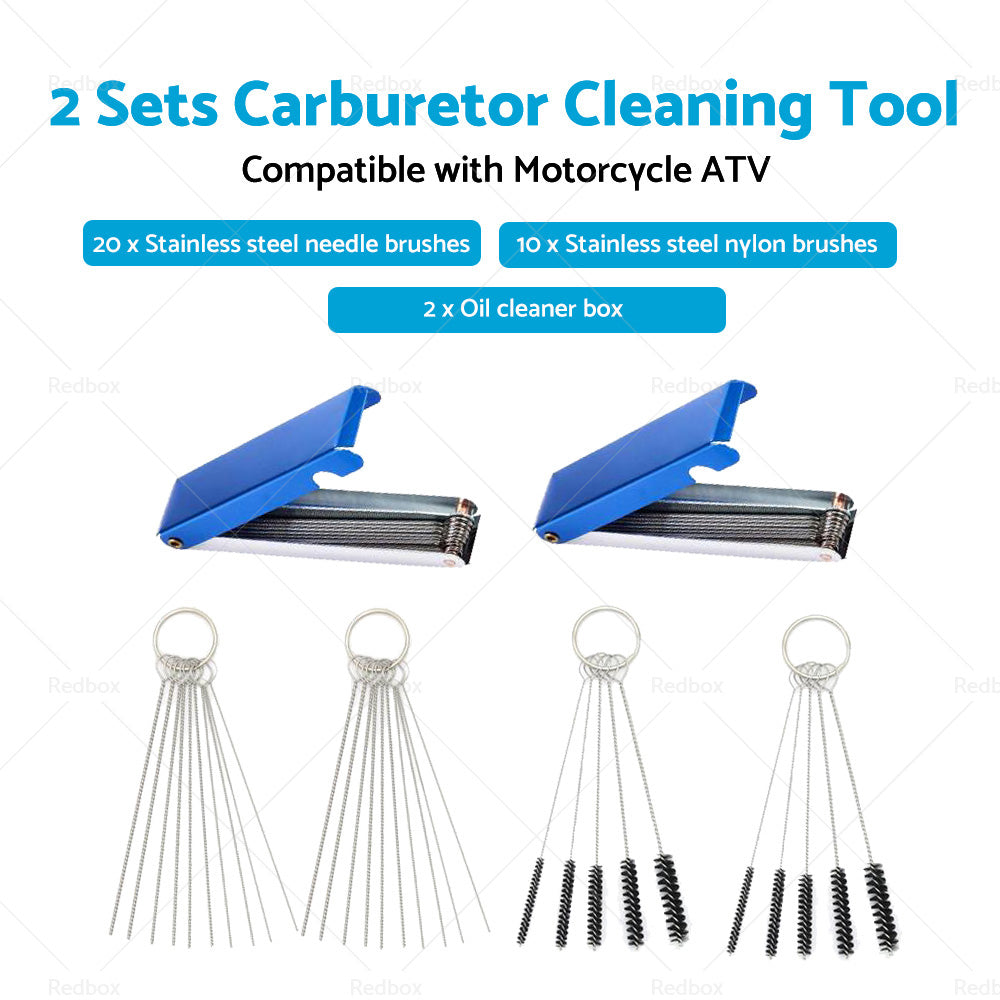 Carburetor Carb Jet Cleaning Tool Wire Brush Cleaner For Motorcycle ATV W Brush-3