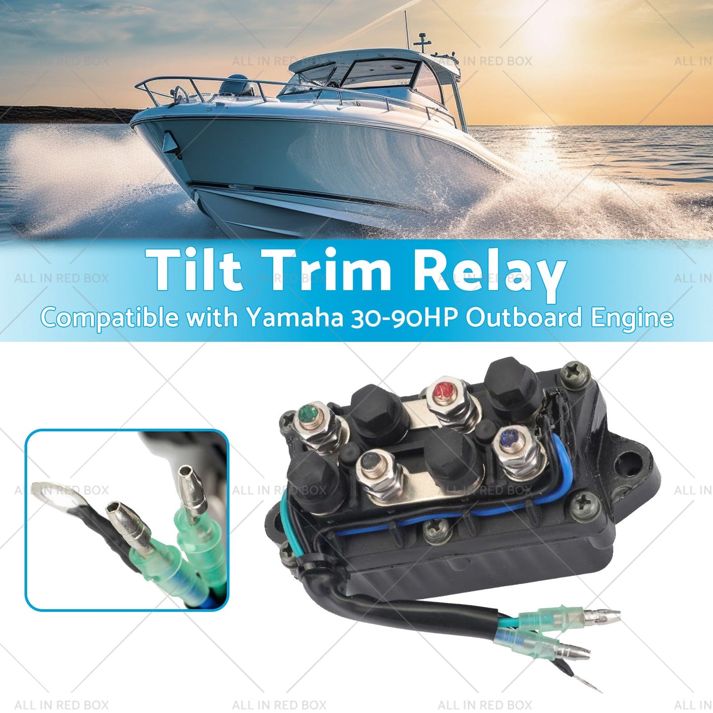 6H181950000 Tilt Trim Relay Suitable for Yamaha 30-90HP Outboard Engine 92-06-2