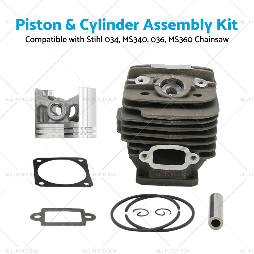 Piston and Cylinder Assembly Kit Suitable for Stihl 034 036 MS360 Chainsaw 48mm-4