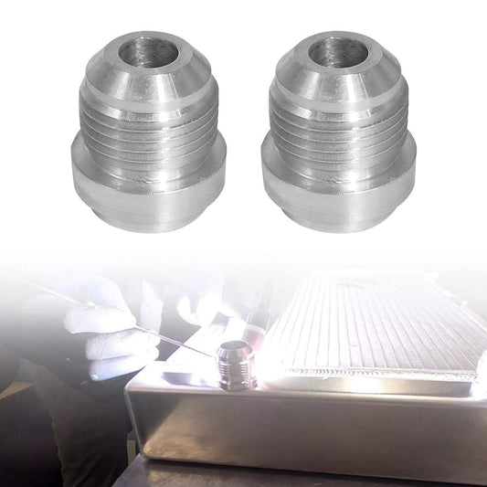 AN8 Male Aluminium Weld-On JIC Bungs x 2 Fitting -10AN JXSS032-10-A-1