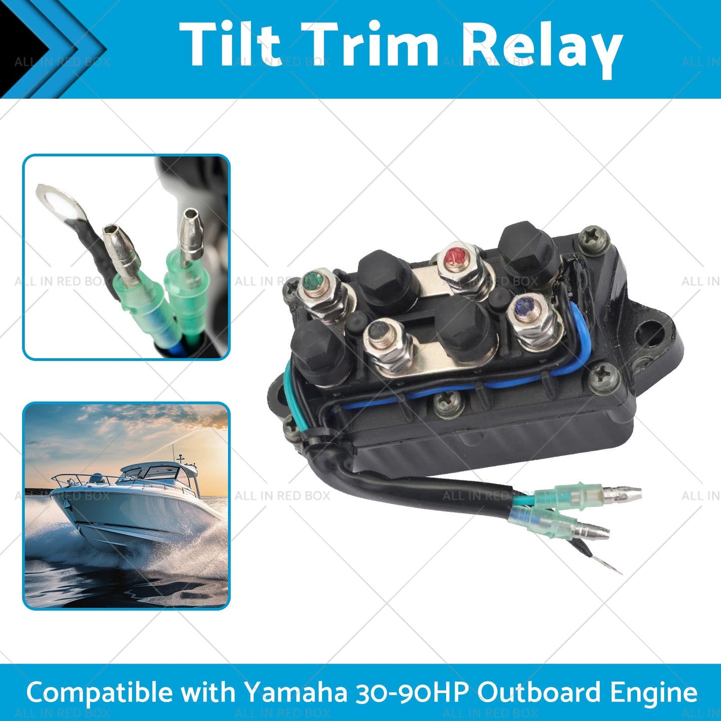 6H181950000 Tilt Trim Relay Suitable for Yamaha 30-90HP Outboard Engine 92-06-1
