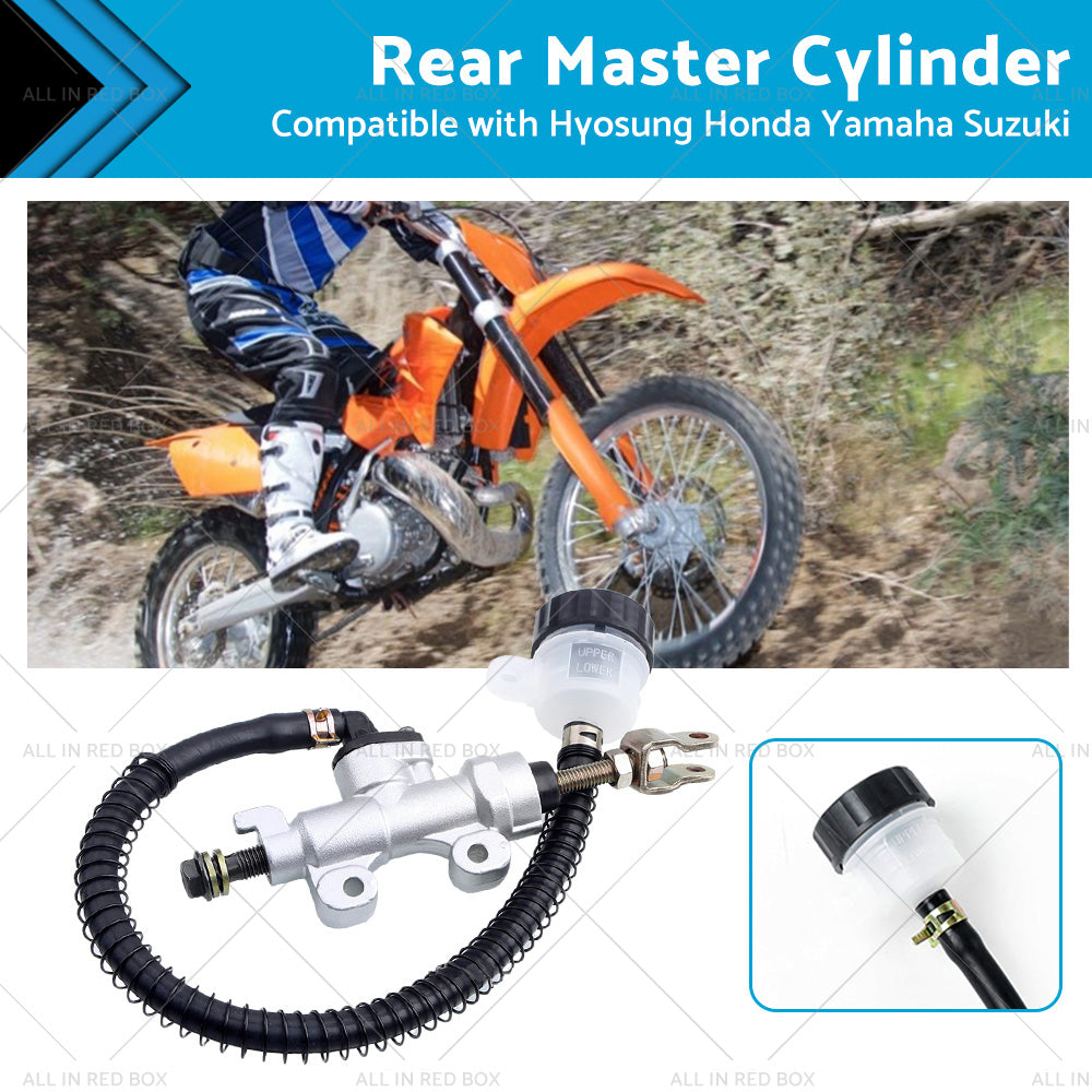 Rear Foot Brake Master Cylinder Pump Reservoir Suitable for Honda Yamaha Suzuki-0