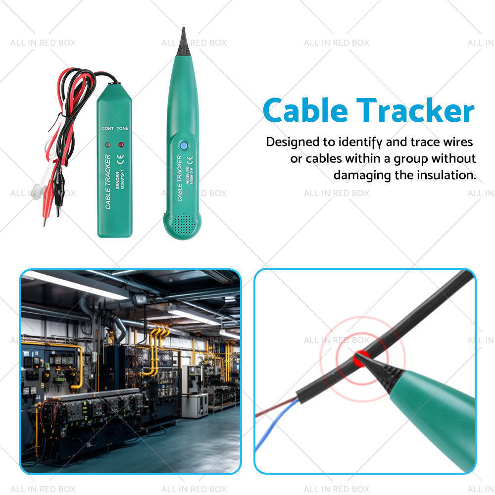 Cable Finder Tone Generator Probe Tracker Wire Network Telephone Tracer-3