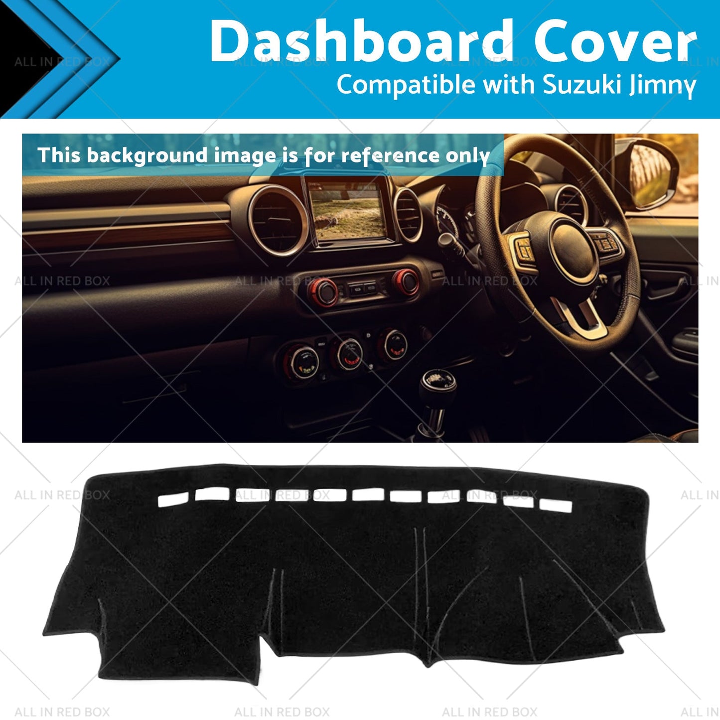 RHD Dashmat Dash Mat For Suzuki Jimny 1998-2018 Dashboard Cover Non-slip-0