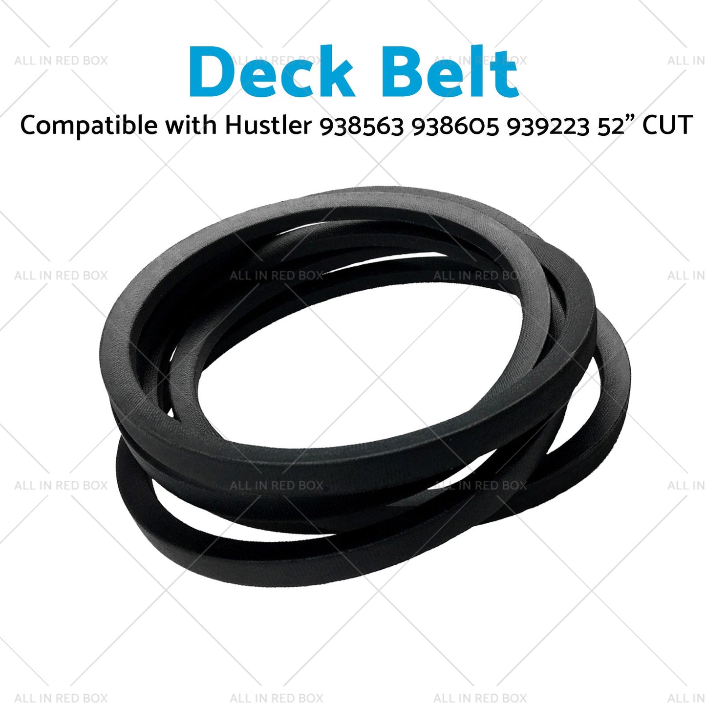 Deck Belt Suitable for Hustler 939223 938563 938605 52 inch CUT 607162 938563-4