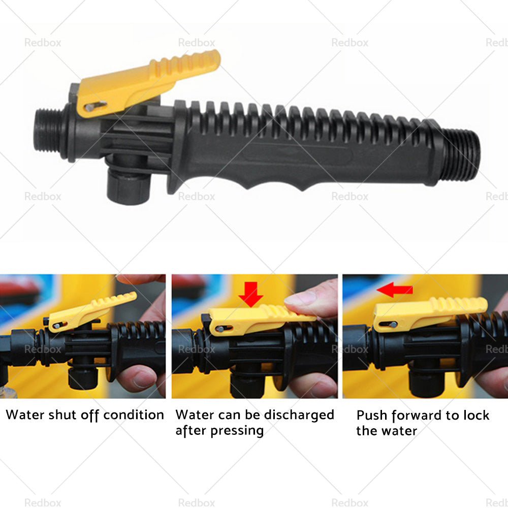Car Cleaning Wash Brush Tool Long Handle Flow Switch Foam Bottle Professional-4