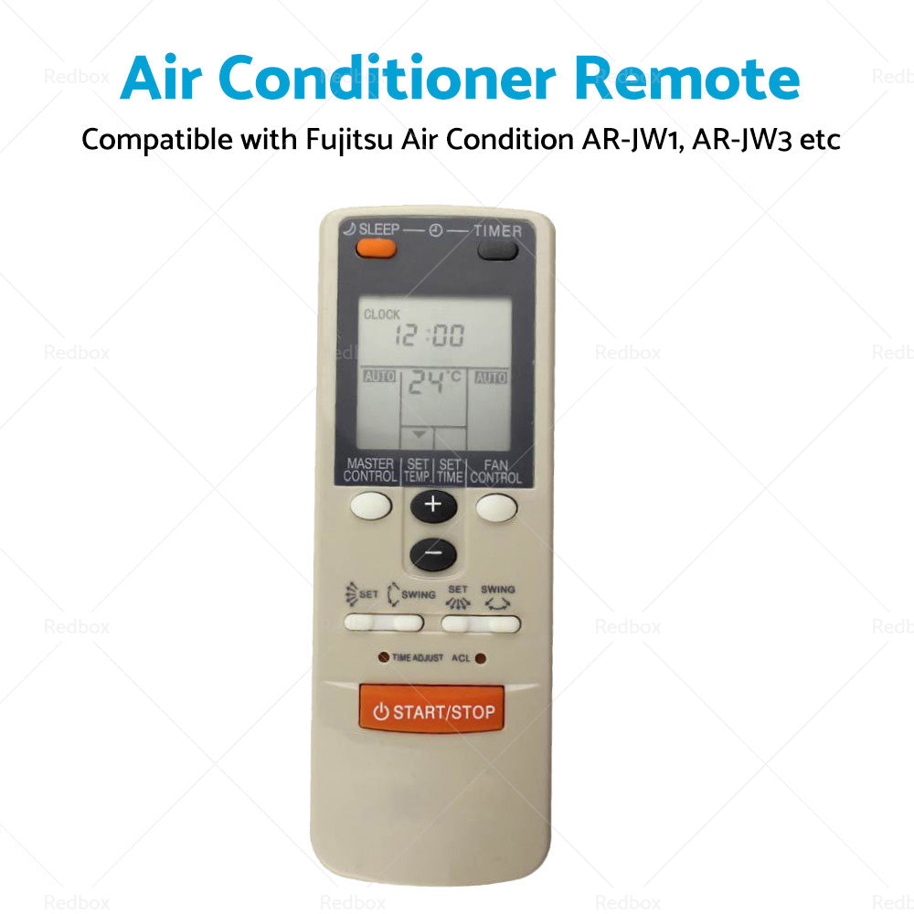 Air Con Remote Suitable for Fujitsu AR-JW1 AR-JW3 AR-JW11 AR-HG1 AR-HG2 AR-DB1-2