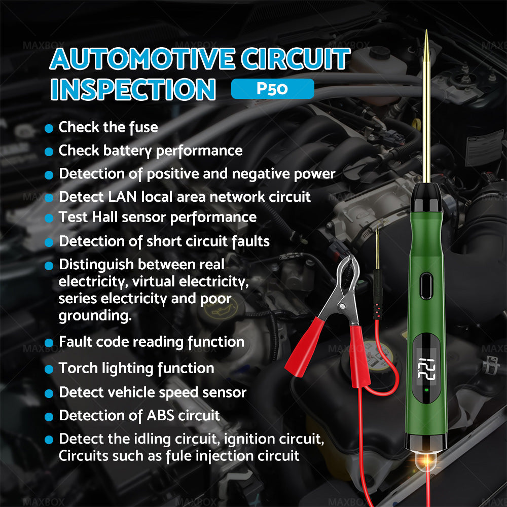 Auto Car Circuit Tester Pen Probe Light Tool 6V 12V 24V Circuit Voltage Measure-4