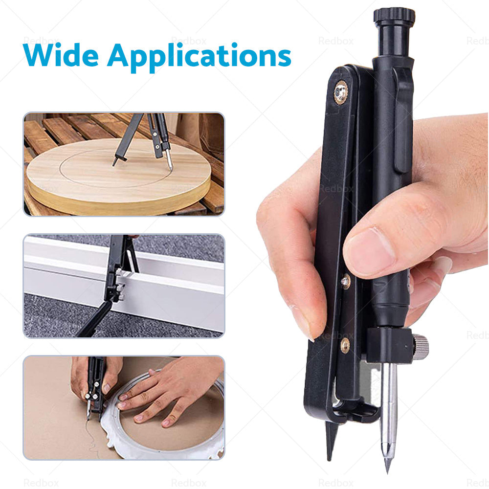Multi-function Scribing Tool Construction Precise Woodworking with 6pcs Pencil-4