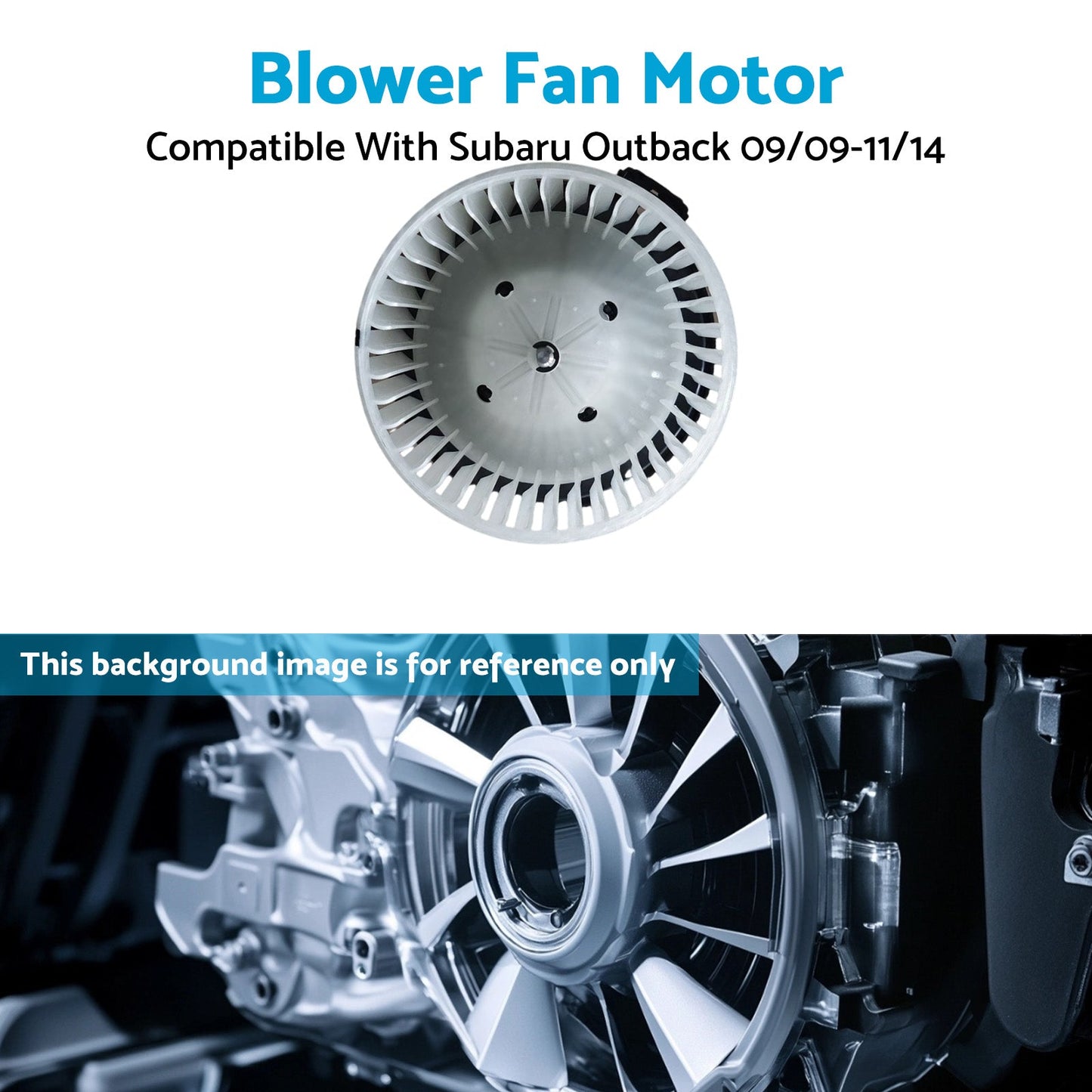 HVAC Blower Fan Motor 2 Pins Dashboard Suitable For Subaru Outback 2009-2014-4