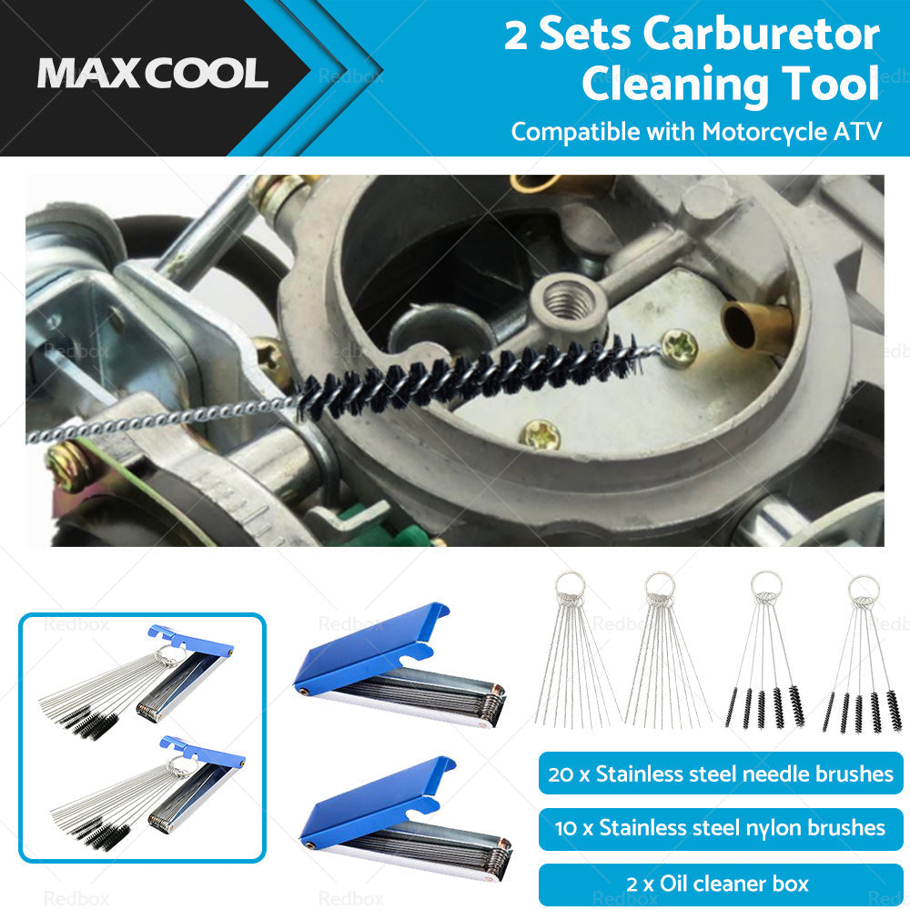Carburetor Carb Jet Cleaning Tool Wire Brush Cleaner For Motorcycle ATV W Brush-1