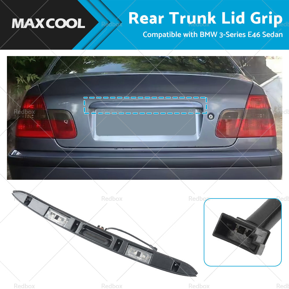 Rear Trunk Liftgate Pull Handle 51137171699 Suitable for BMW 3 Series E46 Sedan-0