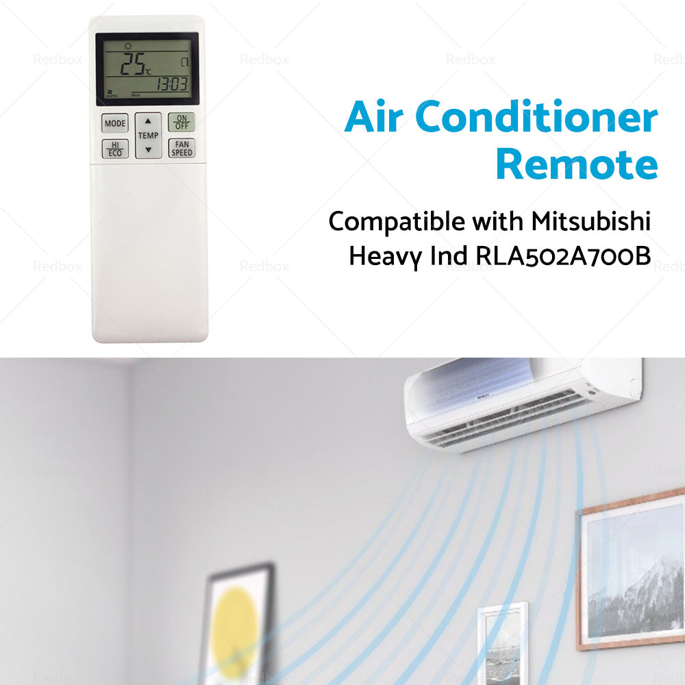 A C Air Conditioner Remote Control Suitable for Mitsubishi Heavy Ind RLA502A700S-3