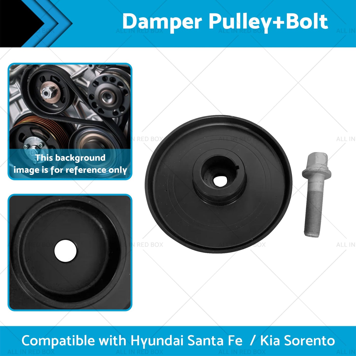 Harmonic Balancer Damper Pulley Suitable for Kia Sorento Hyundai Santa 2. 2L-2