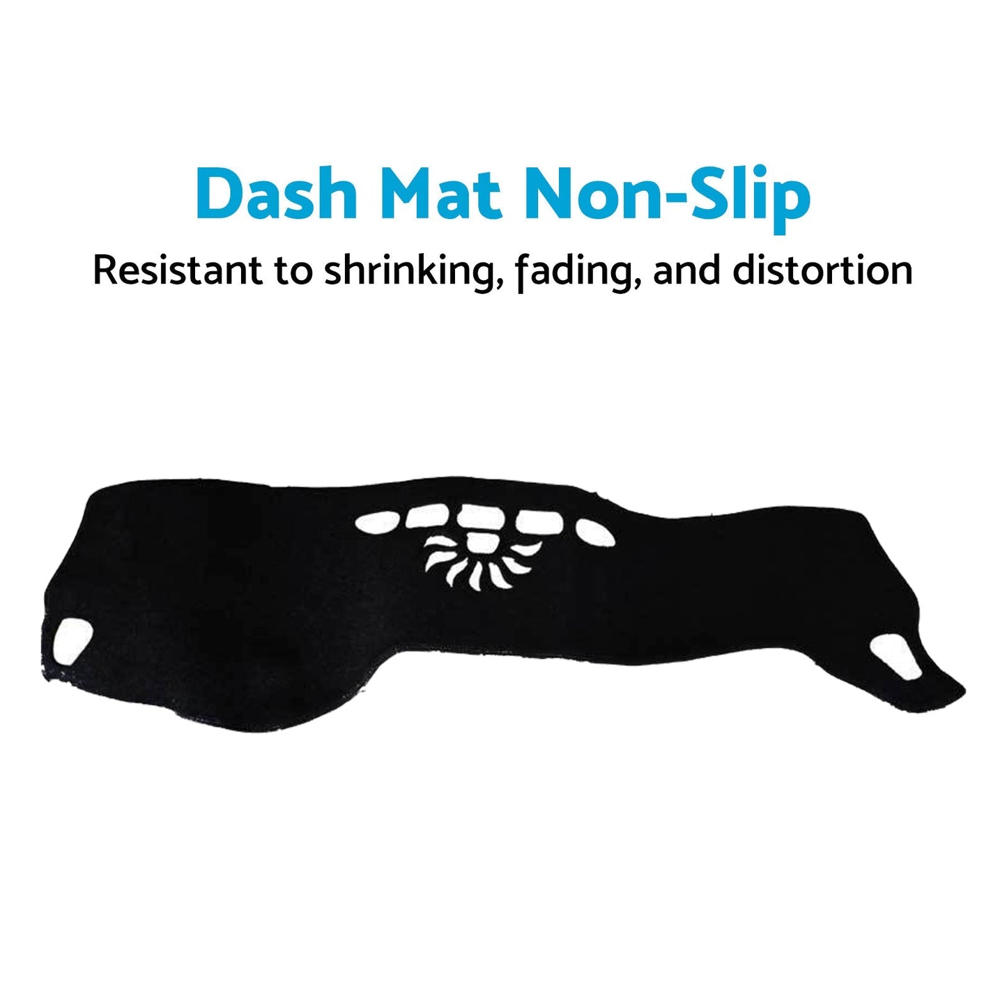 Non-Slip Dash Mat Dashboard Cover Suitable For Chery Tiggo 4 Pro 2024 On Black-0