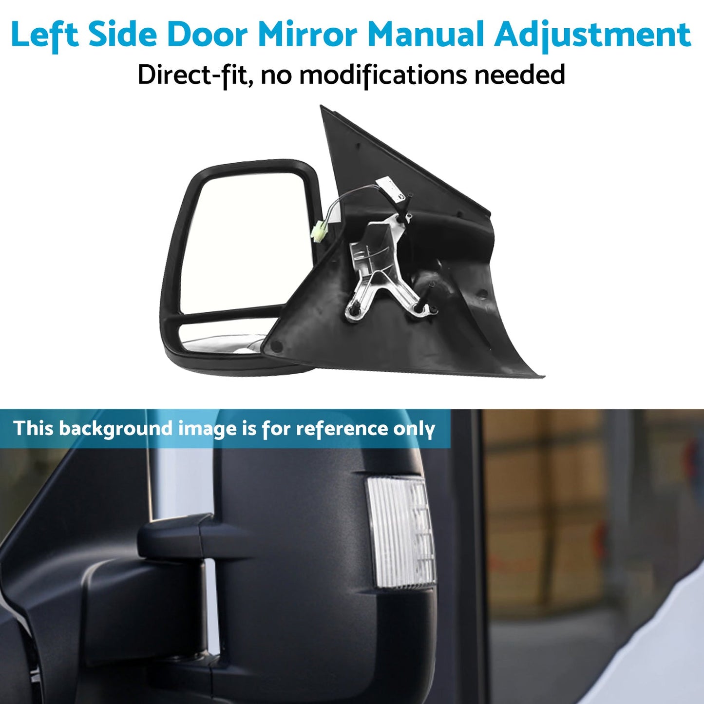 LH Side Door Mirror Manual Adjustment Driver Side Suitable For LDV V80 13 on-3