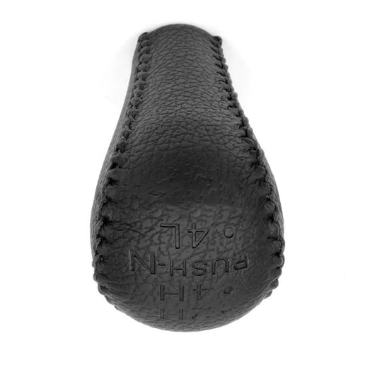1x Black Leather Transfer Case Knob Suitable For Nissan Patrol GU Y61 GQ Y62-1