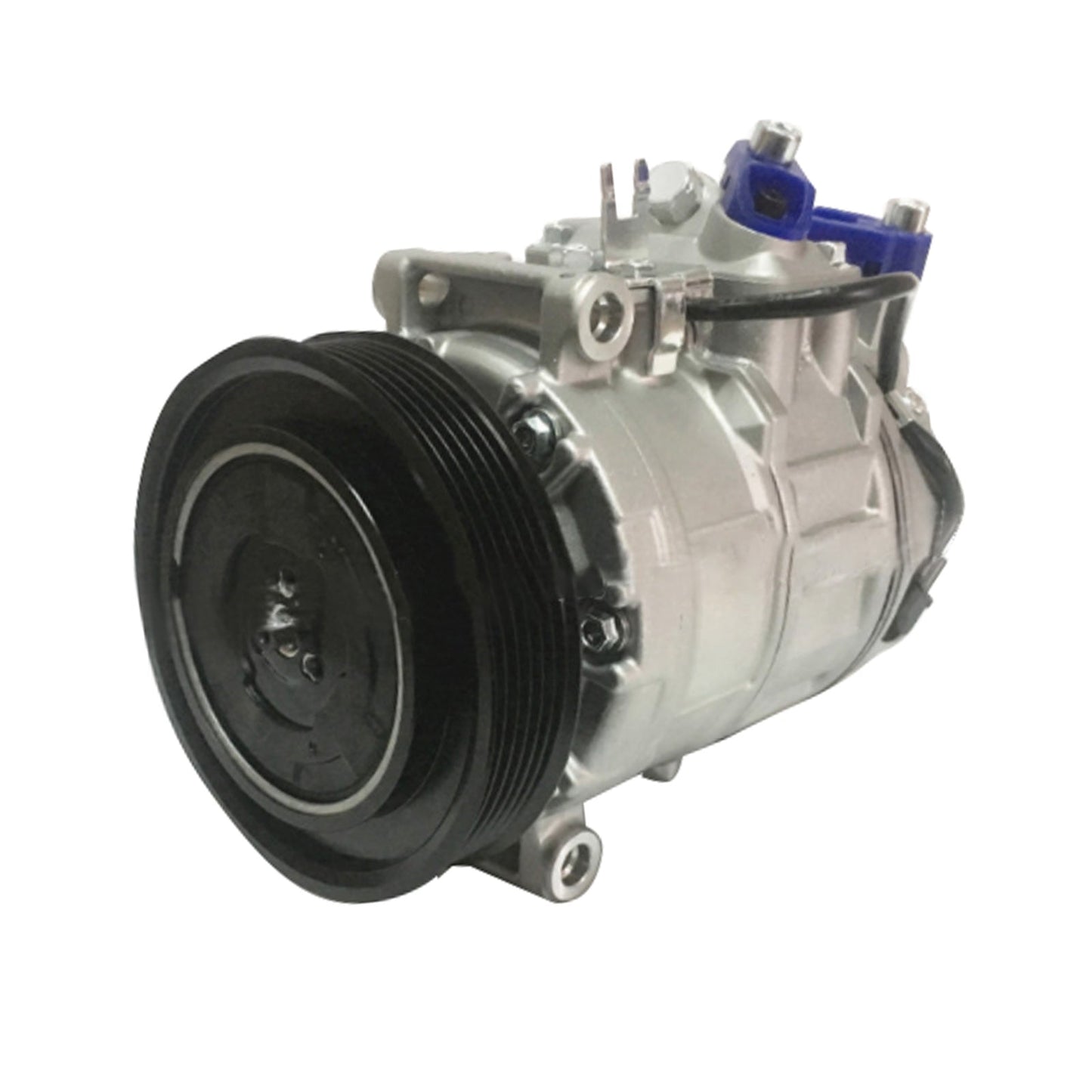 AC Compressor & Clutch Suitable for Audi Q7 3.0L Diesel CRCA 2007-15 R134a PAG46-4