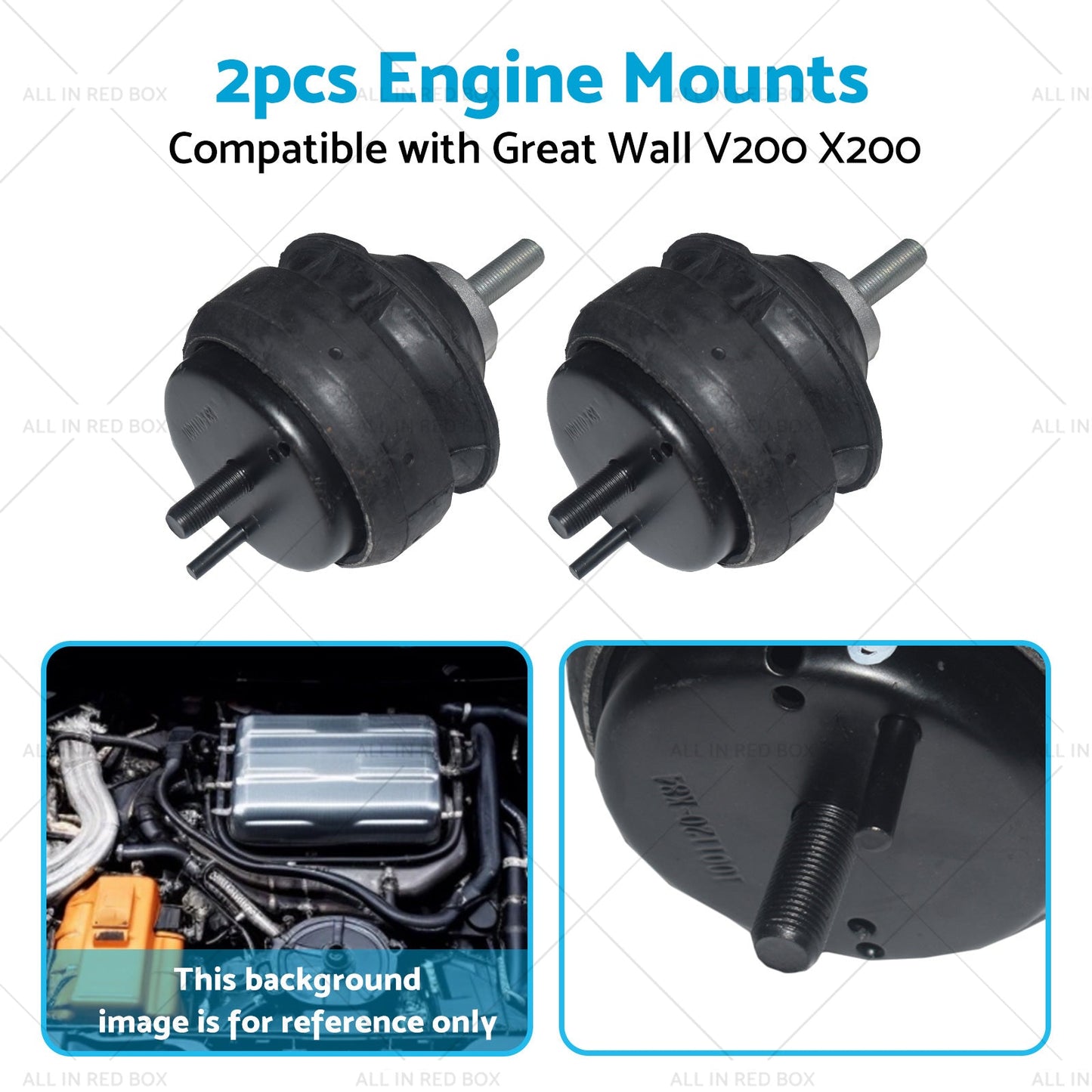 2x Engine Mount Suitable for Great Wall V200 X200 2. 0L GW4D20 Diesel Auto or Manual-4