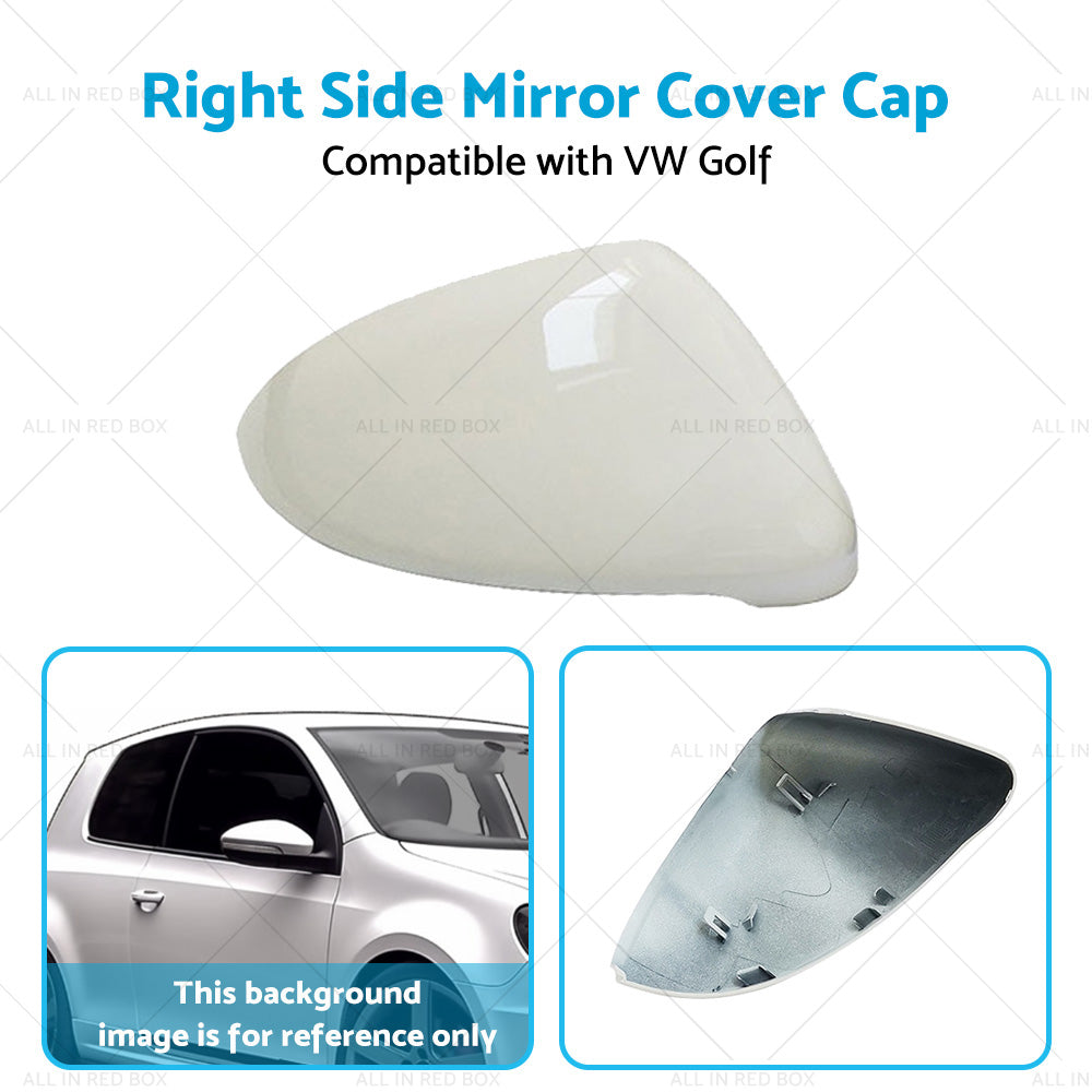 Mirror Cover Cap Housing Suitable for VW Golf MK7 MK7.5 13-on Pure White RH-4