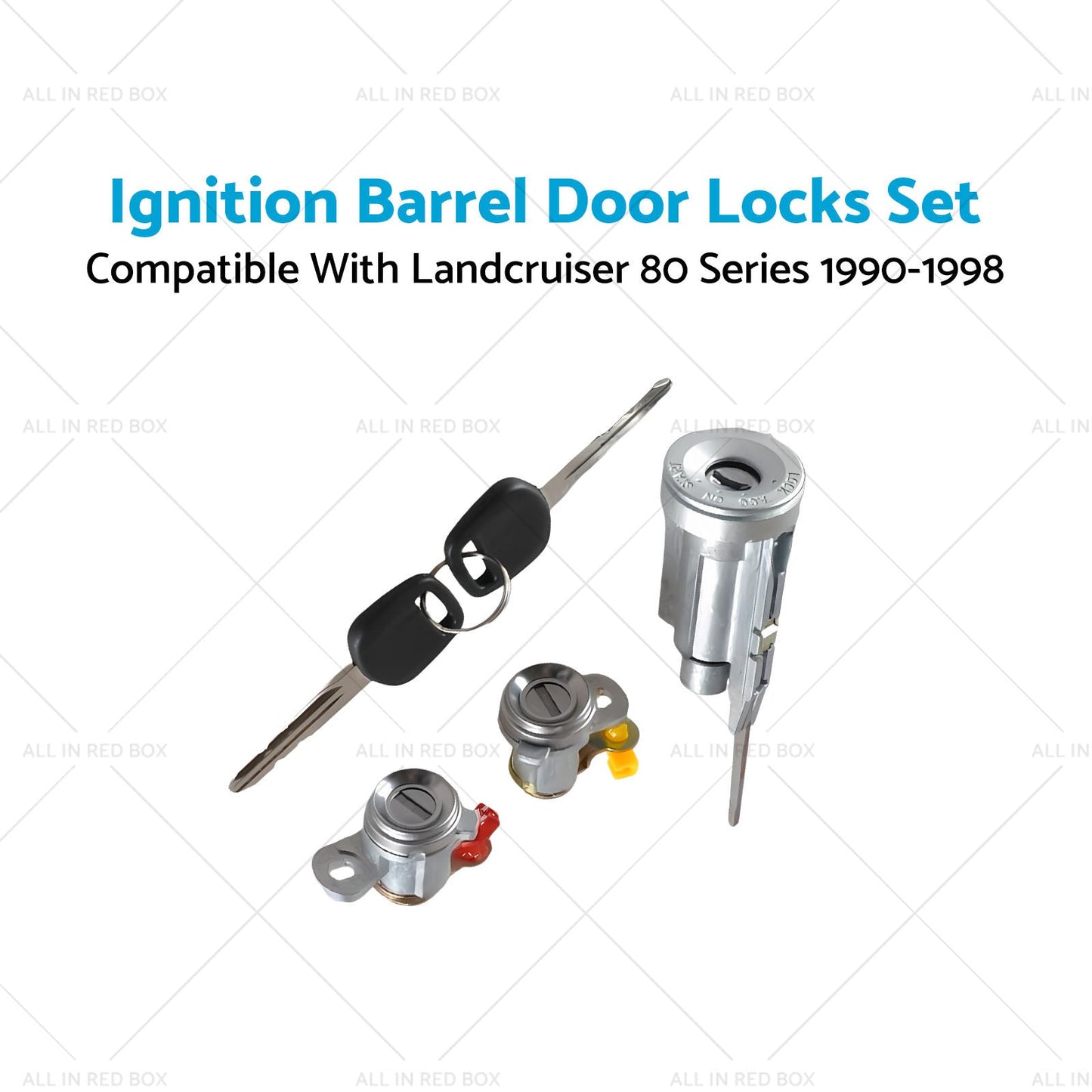Ignition Barrel Door Locks Set Suitable for Landcruiser 80 Series 1990-1998-4