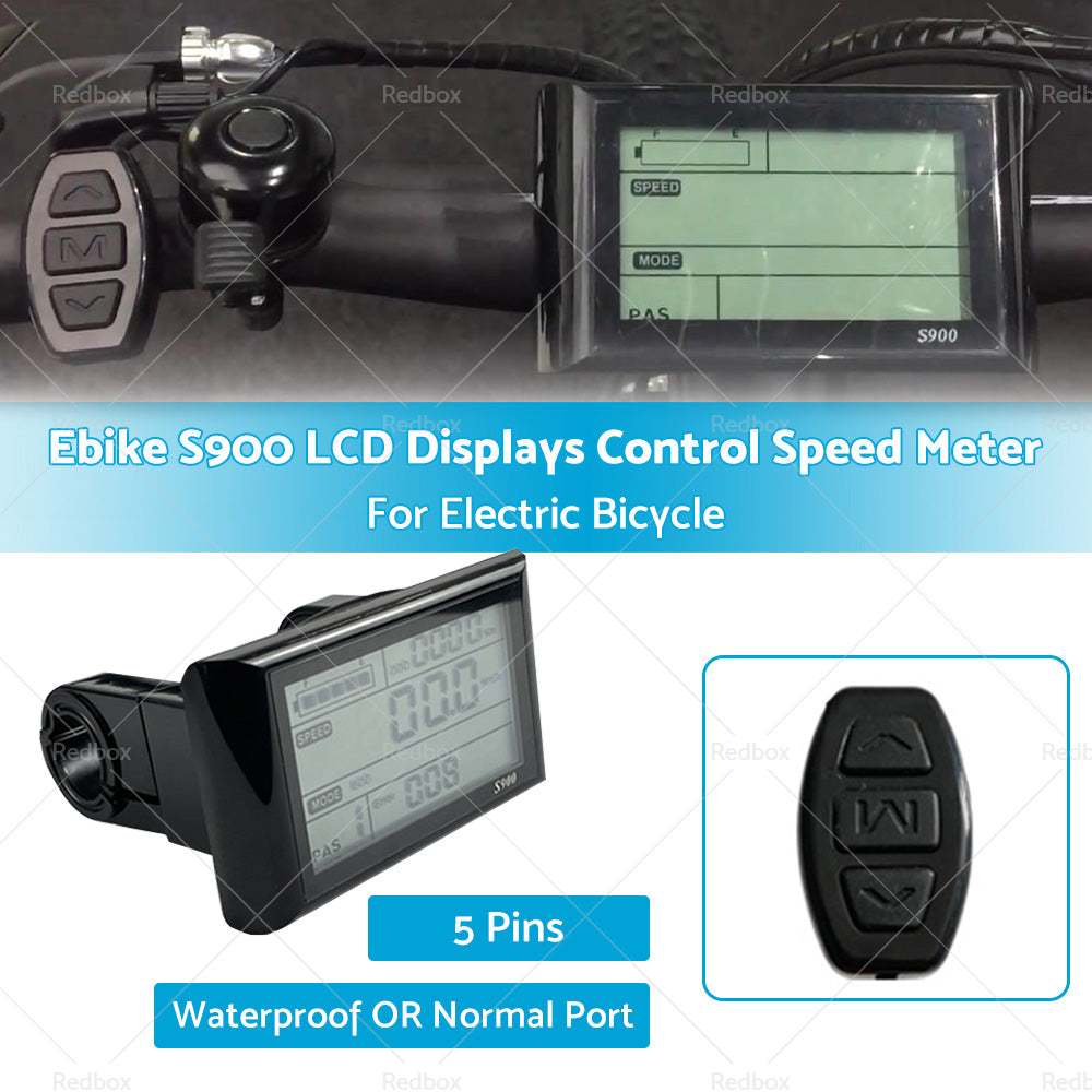 Ebike S900 LCD Displays Control Electric Bicycle Speed Meter Speedometer-2