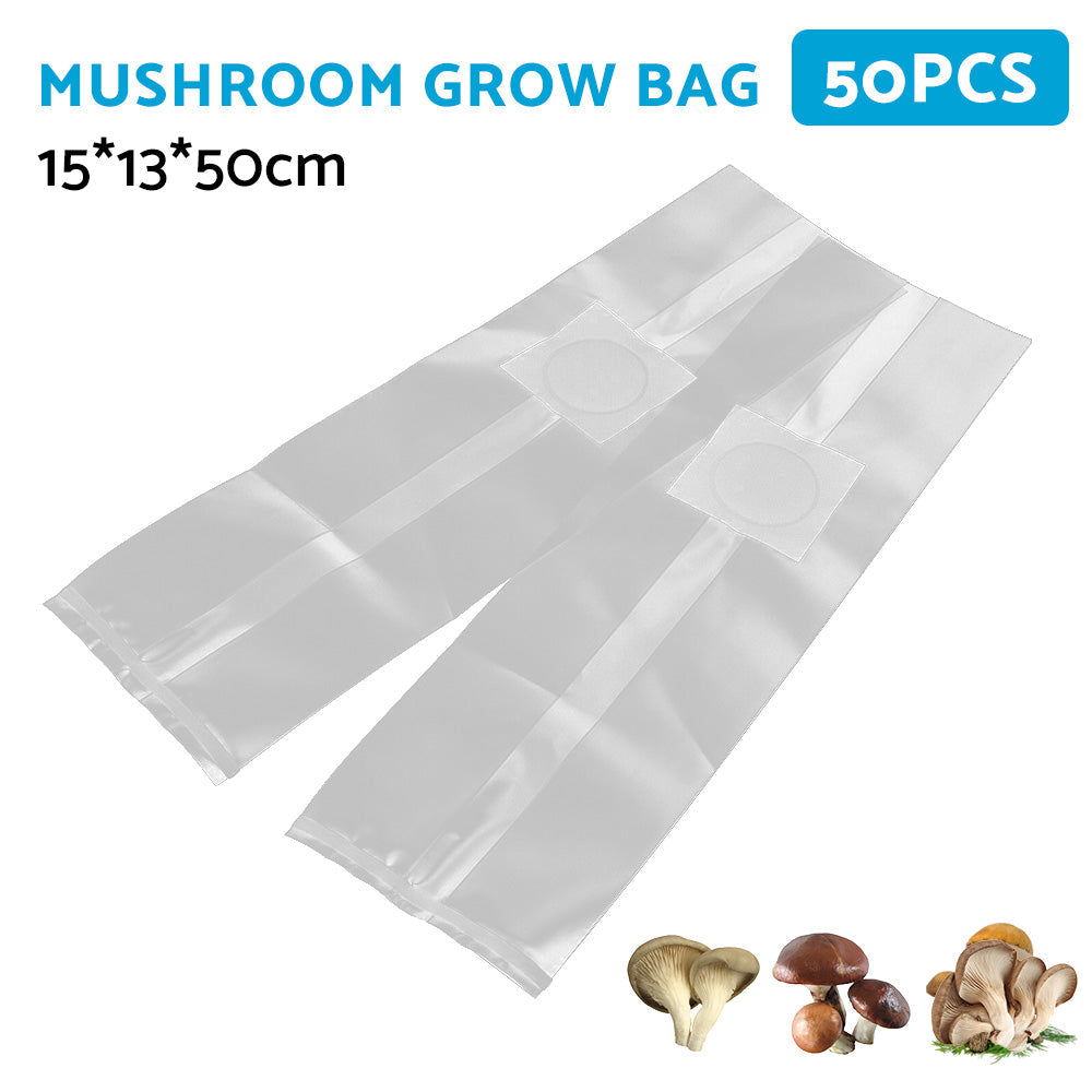 50X Mushroom Growing Bag Breathable Autoclavable Stand Up Tear Resistant Strong-4