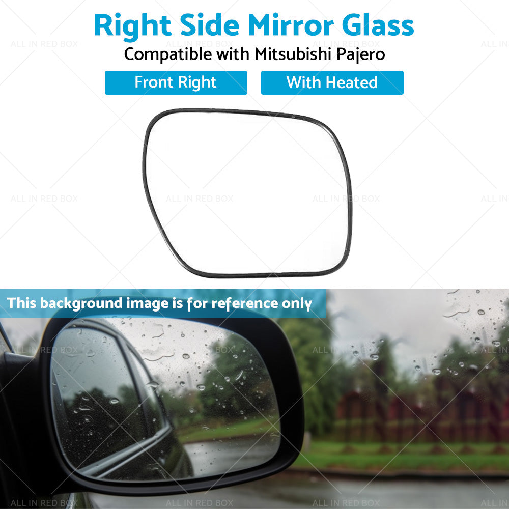 Right side mirror glass Suitable for Mitsubishi Pajero NS-NX Convex Heated bas-4