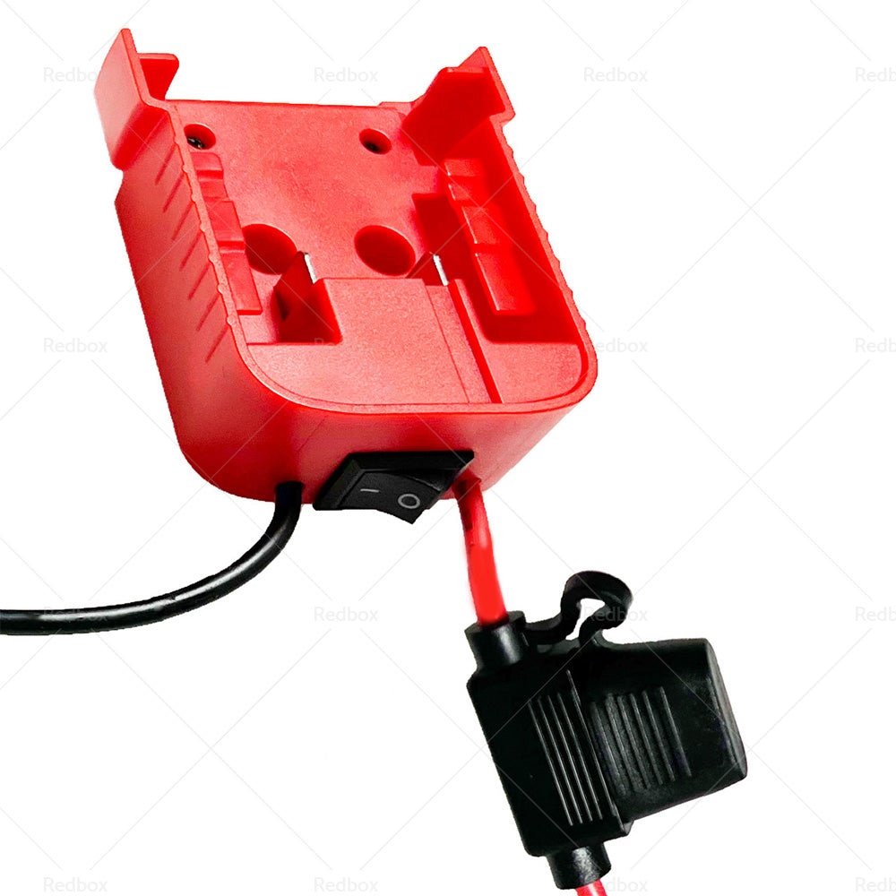 Battery Adapters W Fuse Built-in Switch Suitable For Milwaukee 18V 14Awg-4