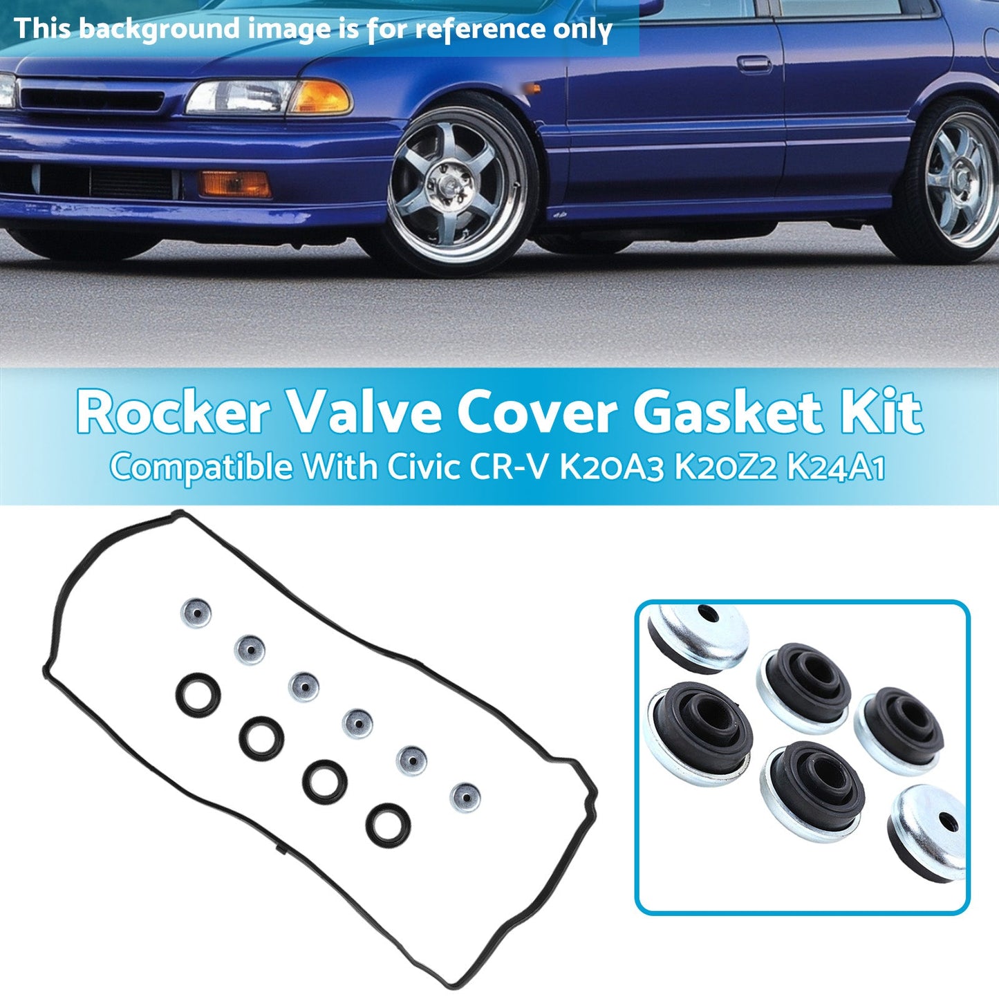 Rocker Valve Cover Gasket Kit Silicone Suitable For Honda Integra DC5 K20A K20Z-2