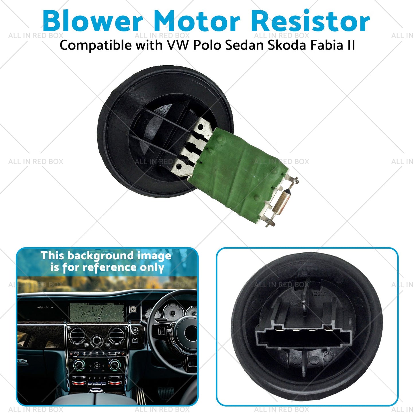 6Q0959263 Blower Motor Resistor Suitable for VW Polo Sedan Skoda Fabia II 07--3