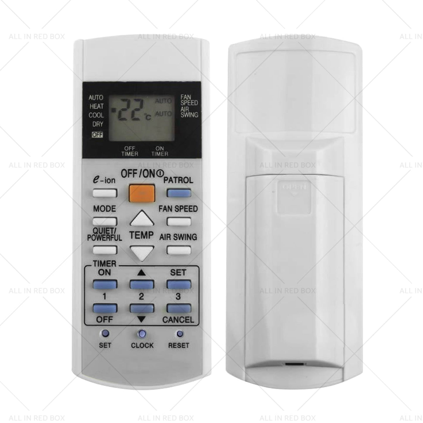 A or C Air Conditioner Remote Replacement Suitable for Panasonic A75C3012, A75C3762-2
