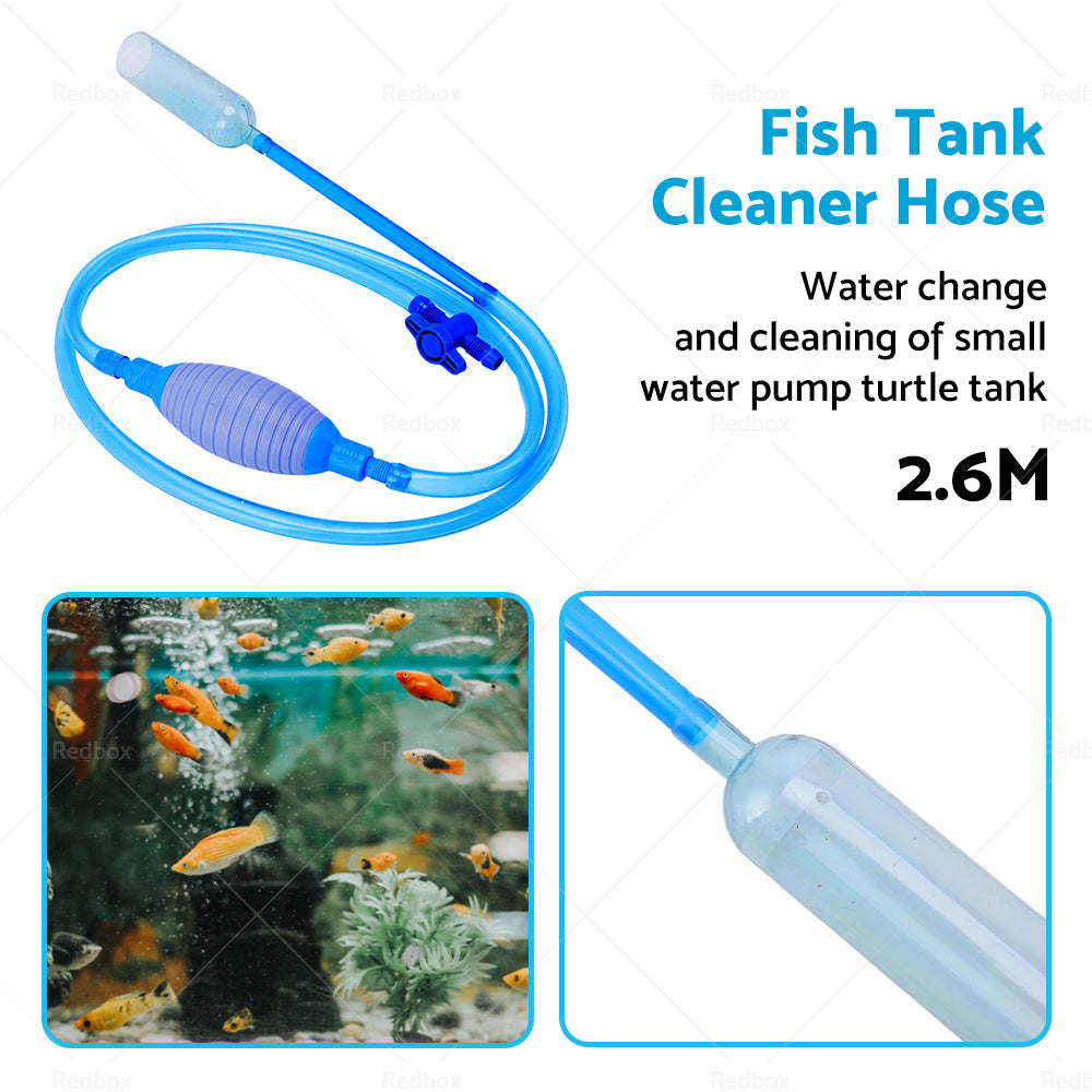 Large Aquarium Fish Tank Gravel Cleaner Syphon Vacuum Water Changer Siphon Hose-3
