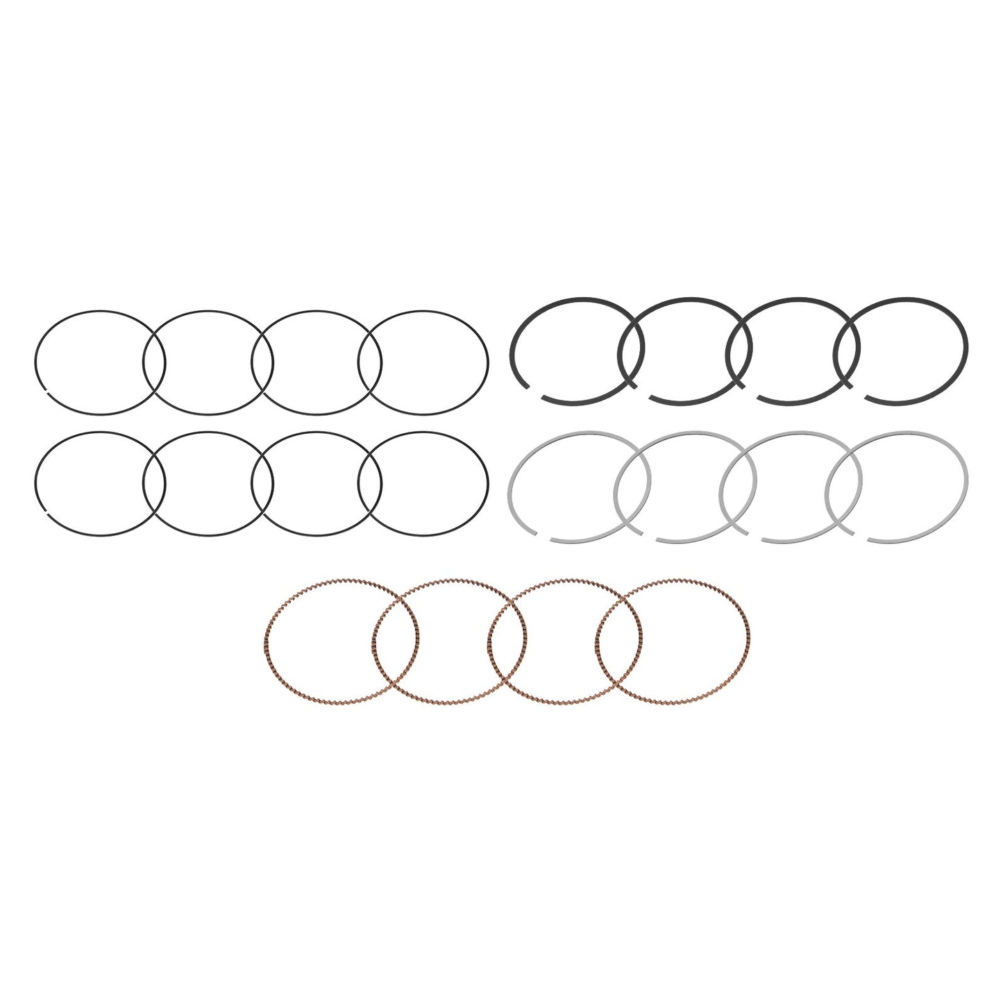 Engine Piston Rings Suitablefor Mini Cooper Countryman Paceman 06-16 11257566479-3