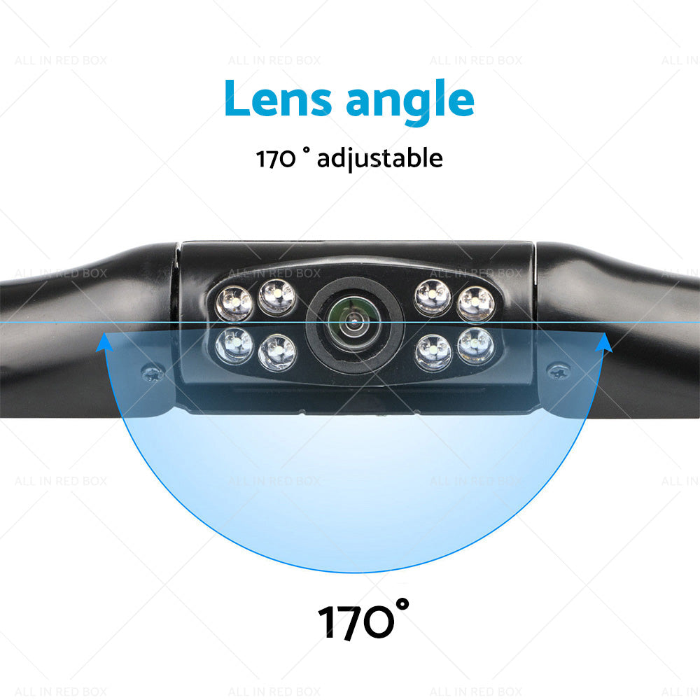 170 Angle Car Rear View Reversing HD Camera Back Up Parking Number Plate Night Vision-2