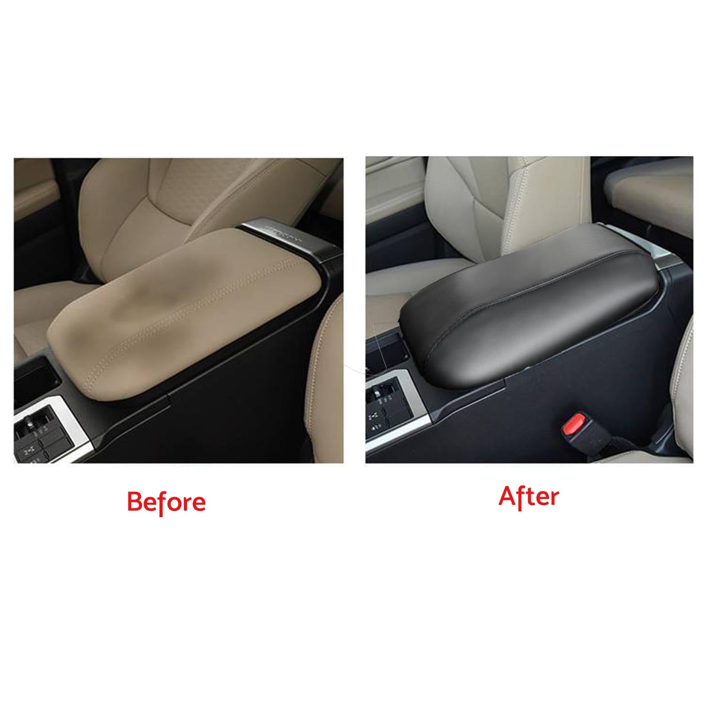 Leather Center Armrest Cover Trim Suitable For Toyota Prado LC250 2024 2025 RHD-4