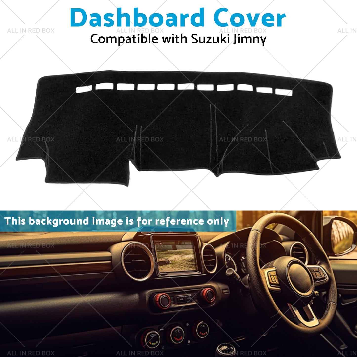 RHD Dashmat Dash Mat For Suzuki Jimny 1998-2018 Dashboard Cover Non-slip-3