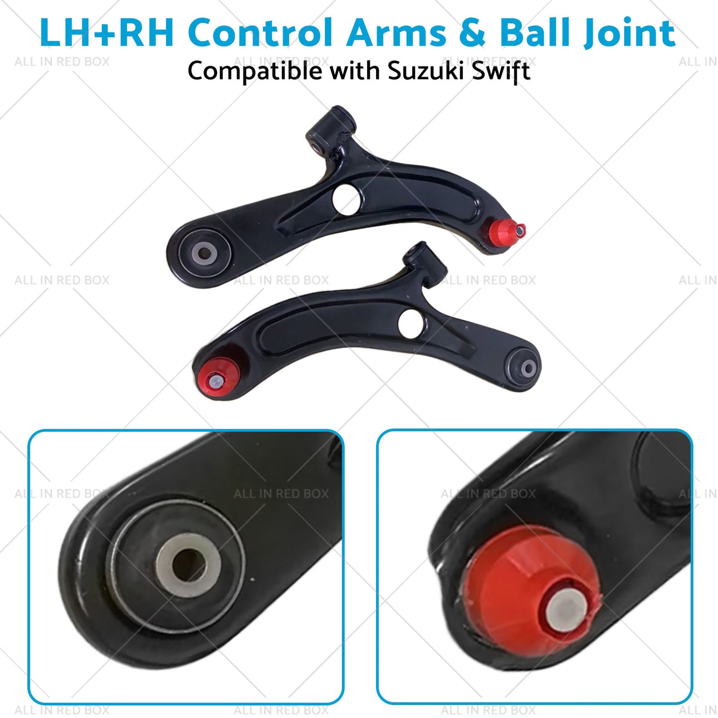 Pair Front Lower Control Arms and Ball Joint Suitable for Suzuki Swift 2005-2010-3