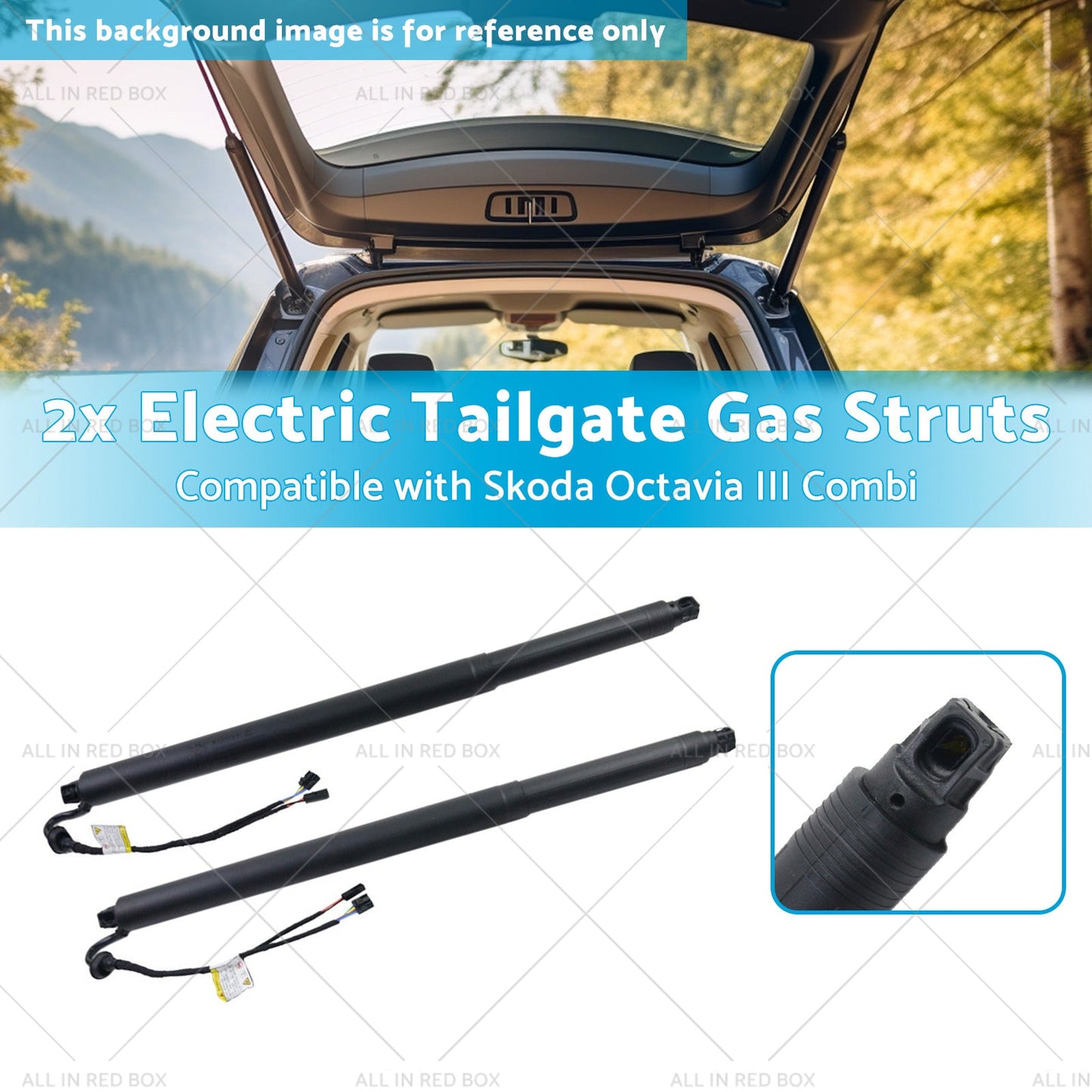 5E9827851F 2x Electric Tailgate Gas Struts Suitable for Skoda Octavia III Combi-2