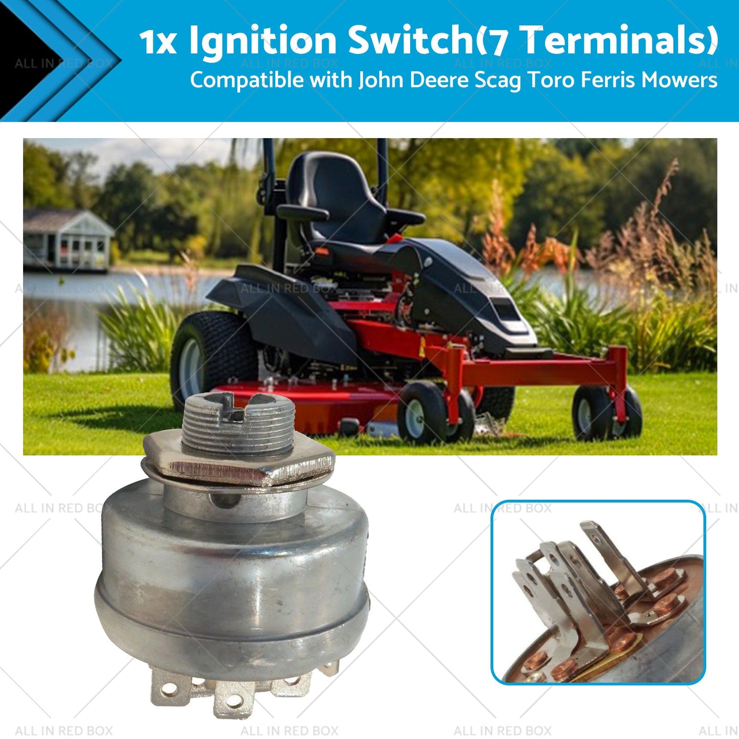 Ignition Switch Ride On Mower Suitable for Husqvarna and Murray 1994 onwards 532-0