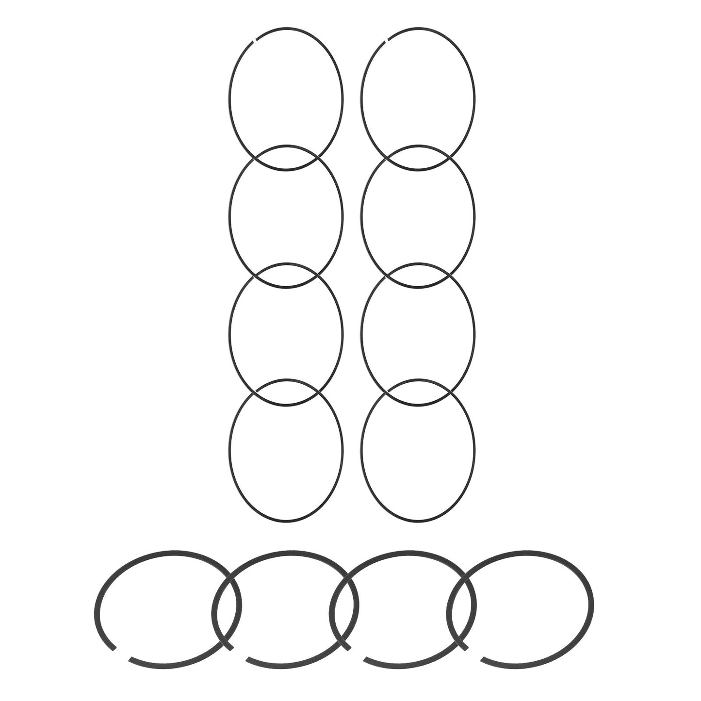 Engine Piston Rings Suitablefor Mini Cooper Countryman Paceman 06-16 11257566479-3