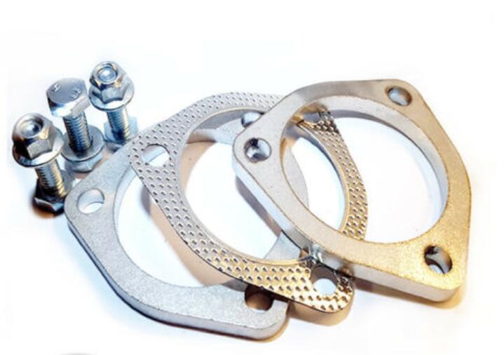 Universal Exhaust Flange Plate Set Stainless Steel 76mm - 3in 111mm 9mm-0