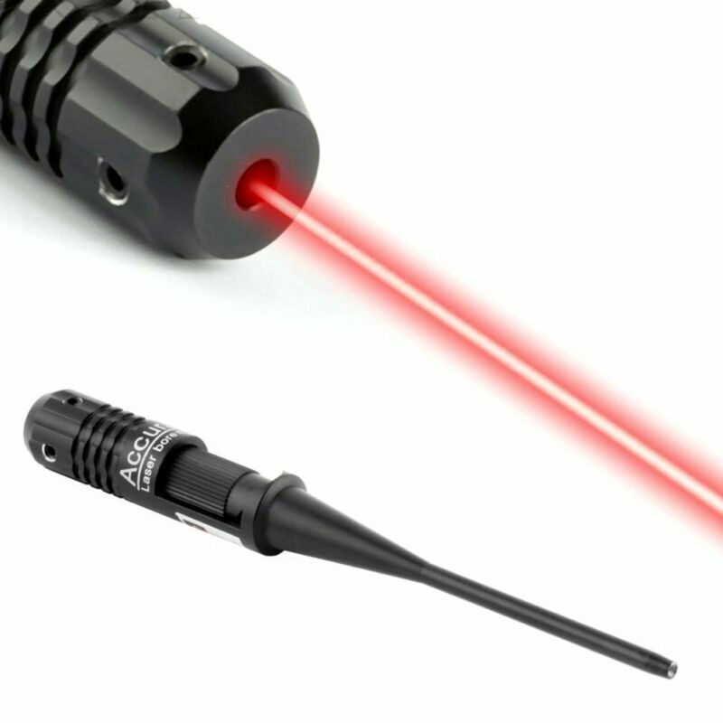 Sighter Bore Sight kit Red Laser Bore Fits 22 to 50 Caliber Rifles Handgun G6-3