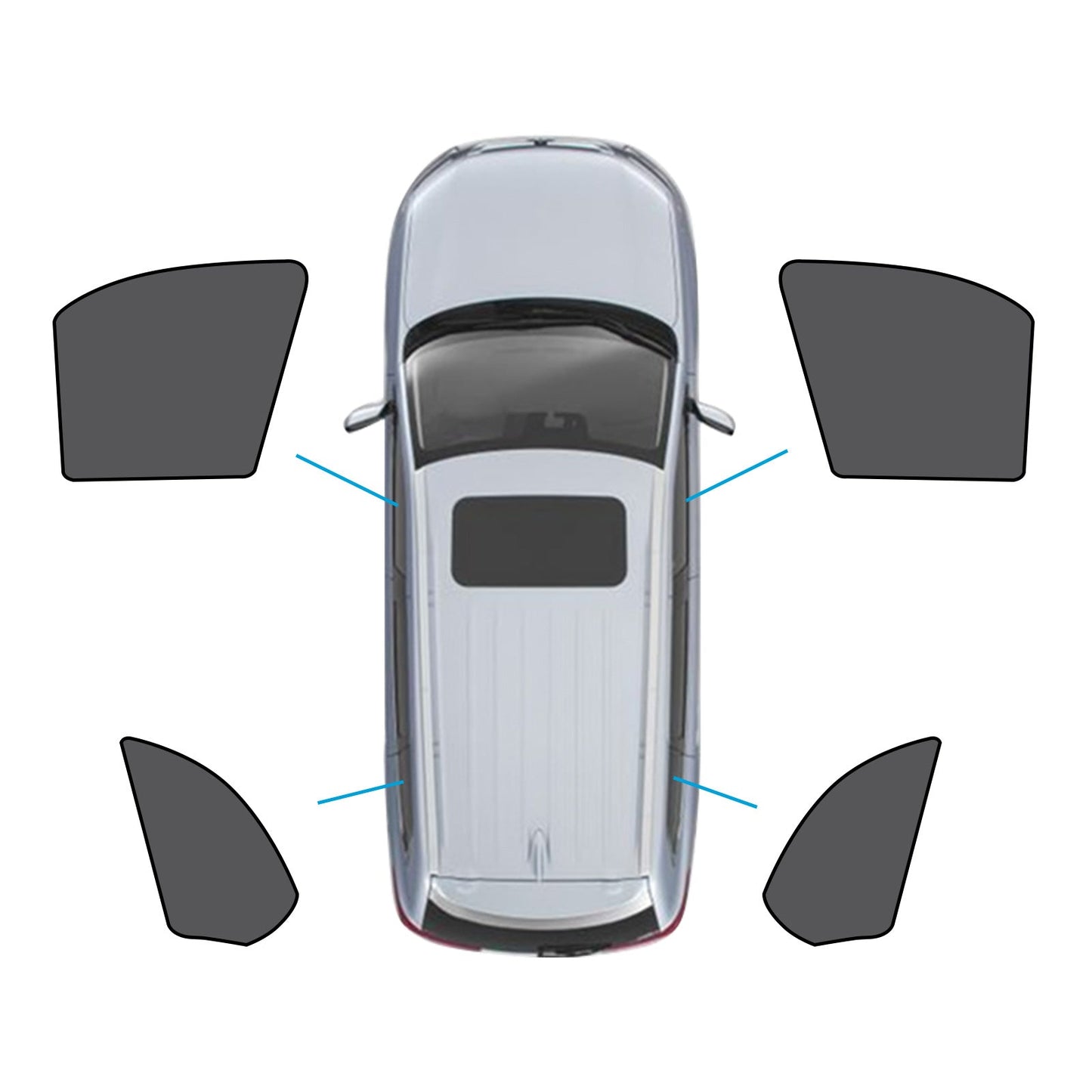 Car Window Sun Shade Magnetic Mesh Blind Suitable For BMW X5 E70 2006-2013-1