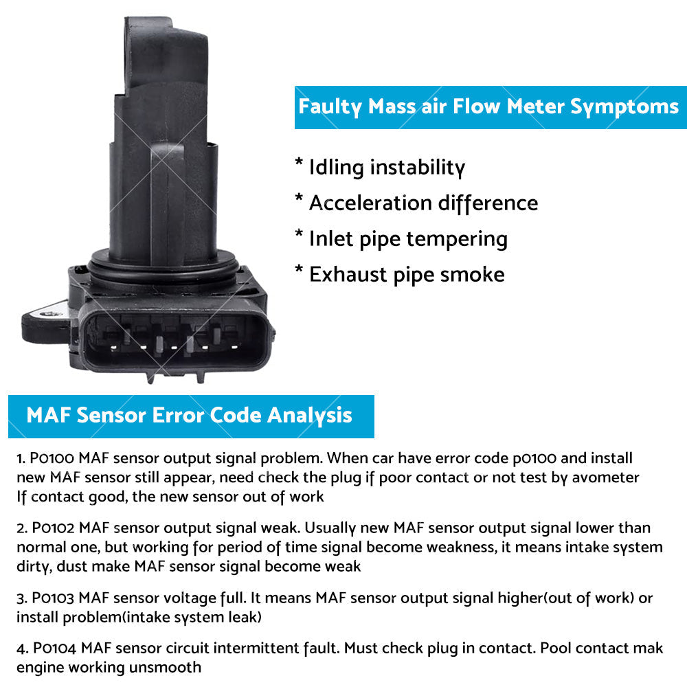 Mass Air Flow Sensor Suitable For 4Runner Camry Kluger Prado Prius 22204-21010-2