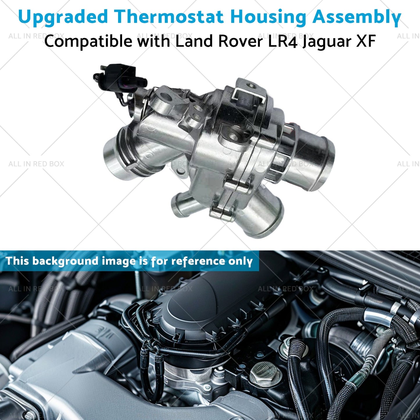 Upgraded Thermostat Housing Assembly Suitable for Land Rover LR4 Jaguar XF 3. 0L-4