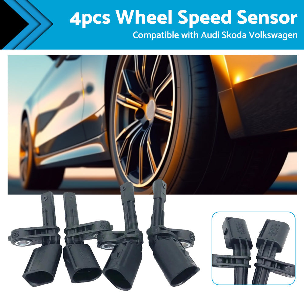 4PCS Front Rear ABS Wheel Speed Sensor Suitable For VW Golf Jetta Passat Tiguan-4