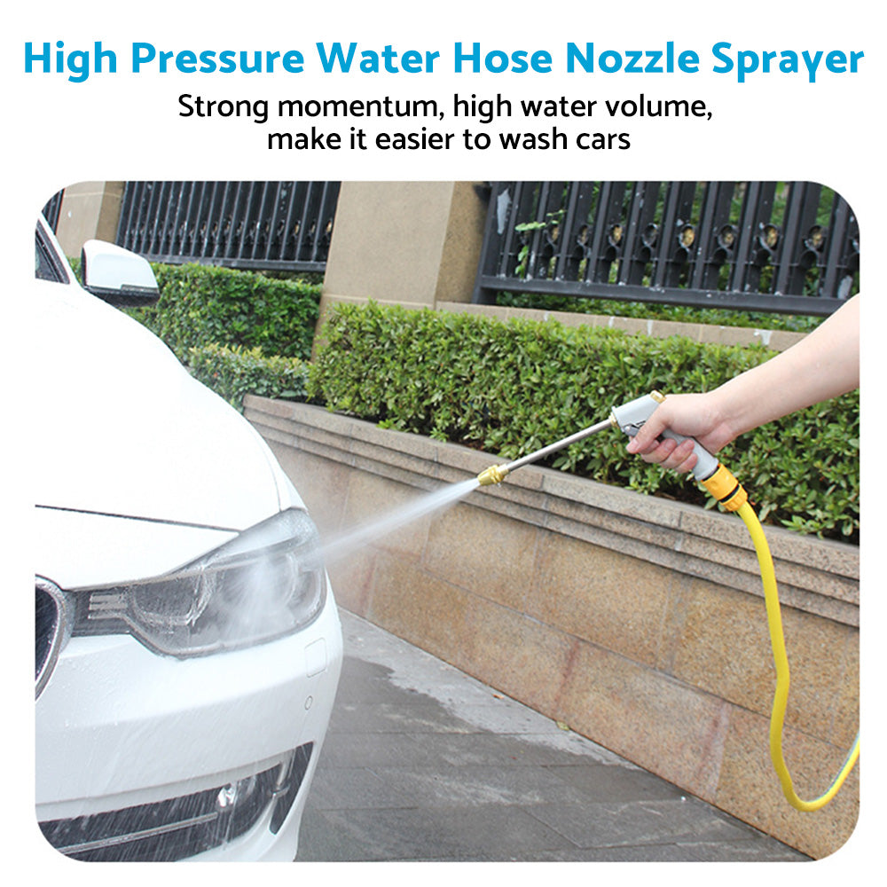 High Pressure Water Hose Nozzle Long Spray Nozzle Garden Hose Garden Car Wash-4