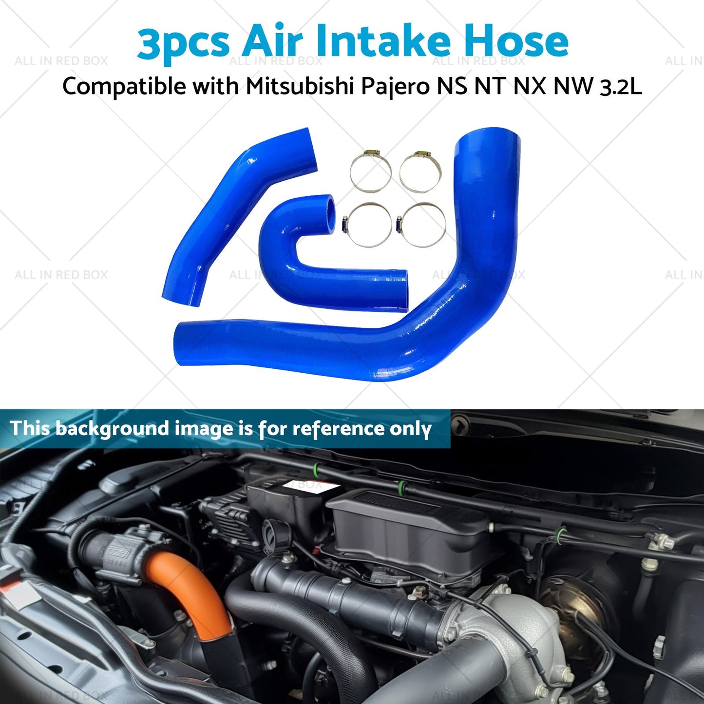 3pcs Intercooler HoseClamps Suitable for Mitsubishi Pajero NS NT NX NW 3. 2LT-4